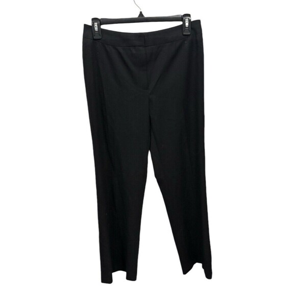 Lafayette 148 Petite Wool Black‎ Pants Size 6 Office Dress Classic Minimalist - Picture 1 of 4